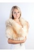 Platinum Gold Fox Fur Stole